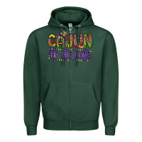 Sports Green cajun to the core Zipper Hoodie - OliviaCreatesArt