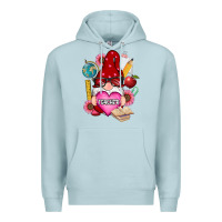 Blue Mist valentines day teacher gnome Premium Hoodie - RanaPortraitStore