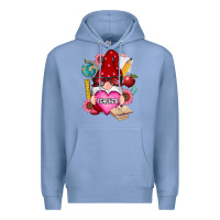Colony Blue valentines day teacher gnome Premium Hoodie - RanaPortraitStore