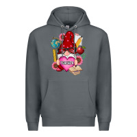 Rock valentines day teacher gnome Premium Hoodie - RanaPortraitStore