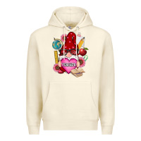 Sandshell valentines day teacher gnome Premium Hoodie - RanaPortraitStore