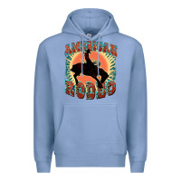 Colony Blue American rodeo Premium Hoodie - FaDigitalArtStudio