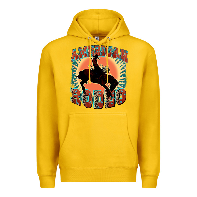 American Rodeo Premium Hoodie by FaDigitalArtStudio | Teevron