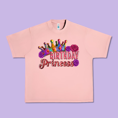 Birthday Princess Urban Heavy Tee Designed By Artiststas