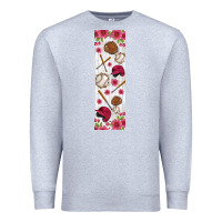 Heather Grey baseball pen wraps Premium Sweatshirt - BundleAndBundleShop