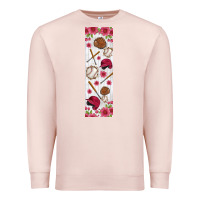 Pale Pink baseball pen wraps Premium Sweatshirt - BundleAndBundleShop