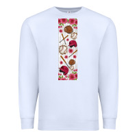 White baseball pen wraps Premium Sweatshirt - BundleAndBundleShop