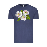 Vintage Denim Hawthorn Flower Vintage Tee - LillyAllenDesigns