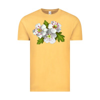 Vintage Mustard Hawthorn Flower Vintage Tee - LillyAllenDesigns