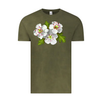 Vintage Olive Hawthorn Flower Vintage Tee - LillyAllenDesigns
