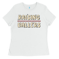 White raising ballers Ladies Tee - MaliasSmallBusiness