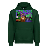 Forest Green Too Cute To Spook Baby Orangutan Urban Hoodie - LillyAllenDesigns