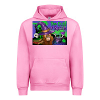 Fuchsia Pink Too Cute To Spook Baby Orangutan Urban Hoodie - LillyAllenDesigns