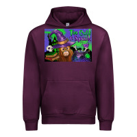 Mauve Wine Too Cute To Spook Baby Orangutan Urban Hoodie - LillyAllenDesigns