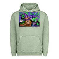 Pigment Oil Green Too Cute To Spook Baby Orangutan Urban Hoodie - LillyAllenDesigns
