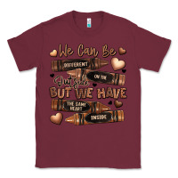 Burgundy we can be different on the outside but we have the Classic Tee - LillyAllenDesigns