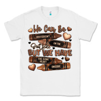 White we can be different on the outside but we have the Classic Tee - LillyAllenDesigns