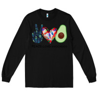 Black PEACE LOVE AVOCADOS Long Sleeve Tee - Bettercallsaul