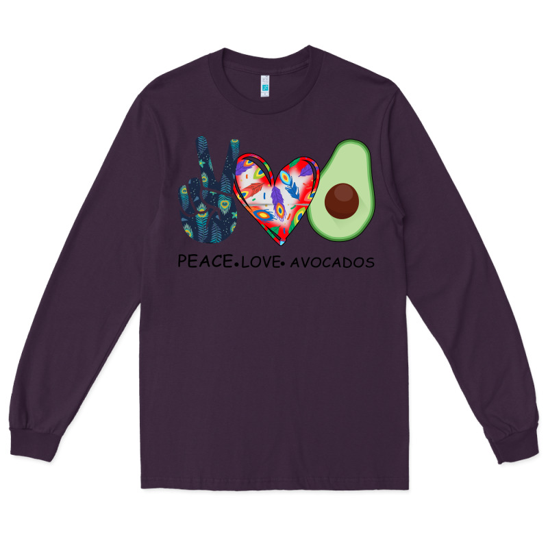 Peace Love Avocados Long Sleeve Tee by Bettercallsaul | Teevron