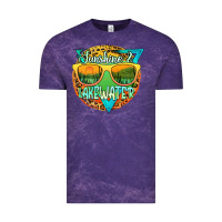 Cloud Purple sunshine & lakewater Vintage Tee - JahusDesignShop