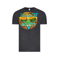 Vintage Black sunshine & lakewater Vintage Tee - JahusDesignShop