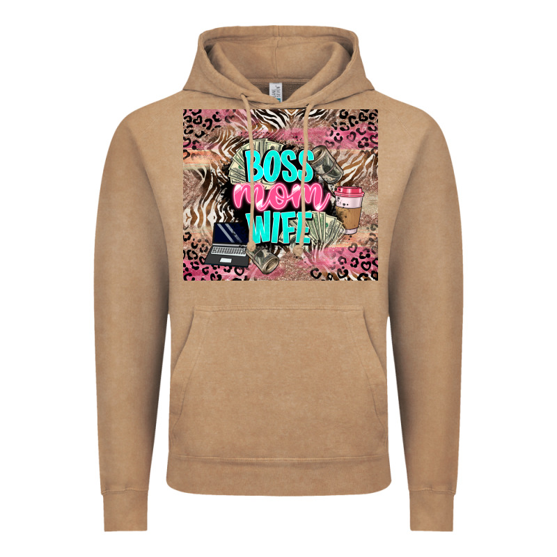 Boss Mom Wife Vintage Hoodie by LillyAllenDesigns | Teevron