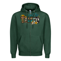 Sports Green can't be tamed bull skull Zipper Hoodie - OliviaCreatesArt