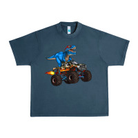 Midnight Navy monster truck and  t rex dinosaur Urban Heavy Tee - Artiststas
