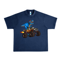 Navy monster truck and  t rex dinosaur Urban Heavy Tee - Artiststas