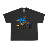 Pigment Black monster truck and  t rex dinosaur Urban Heavy Tee - Artiststas