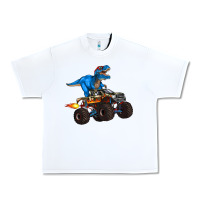 White monster truck and  t rex dinosaur Urban Heavy Tee - Artiststas