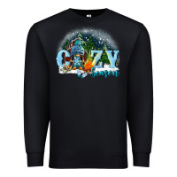 Black cozy season Premium Sweatshirt - FaDigitalArtStudio