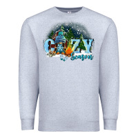 Heather Grey cozy season Premium Sweatshirt - FaDigitalArtStudio