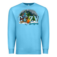 Ocean Blue cozy season Premium Sweatshirt - FaDigitalArtStudio