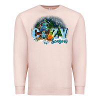 Pale Pink cozy season Premium Sweatshirt - FaDigitalArtStudio