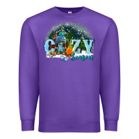 Purple cozy season Premium Sweatshirt - FaDigitalArtStudio