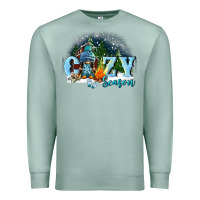 Seafoam cozy season Premium Sweatshirt - FaDigitalArtStudio