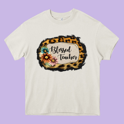 Blessed Teacher Heavy Core Tee Designed By Jasminsmagicworld