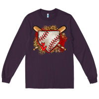 Plum baseball home plate Long Sleeve Tee - Jasminsmagicworld