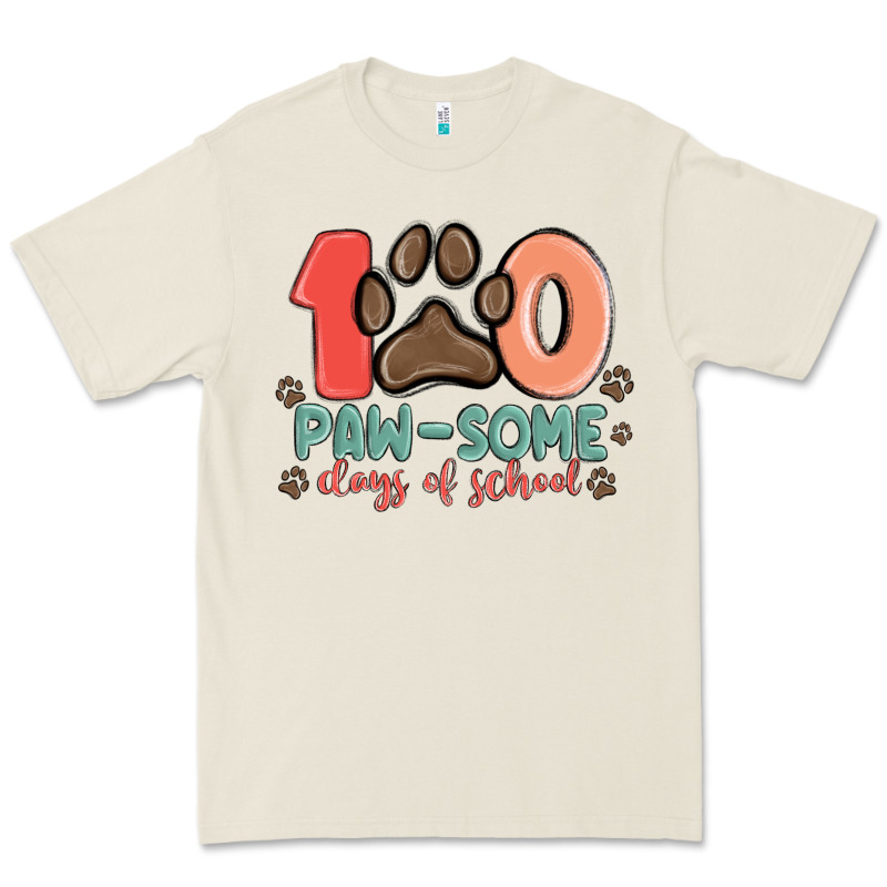 100 Pawsome Days Of School Premium Tee by MaliasSmallBusiness | Teevron