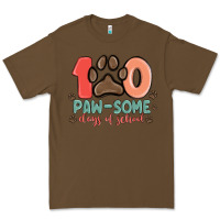 Cacao 100 pawsome days of school Premium Tee - MaliasSmallBusiness