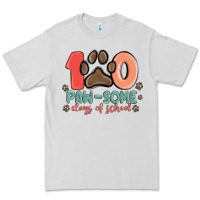 Dove Grey 100 pawsome days of school Premium Tee - MaliasSmallBusiness