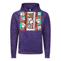 Cloud Purple baseball mom Vintage Hoodie - LillyAllenDesigns