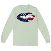Matcha Lips American Flag Long Sleeve Tee - Bettercallsaul