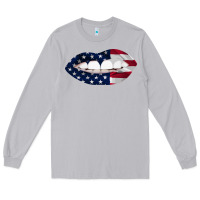 Moon Dust Lips American Flag Long Sleeve Tee - Bettercallsaul