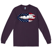 Plum Lips American Flag Long Sleeve Tee - Bettercallsaul