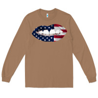Toasted Coconut Lips American Flag Long Sleeve Tee - Bettercallsaul