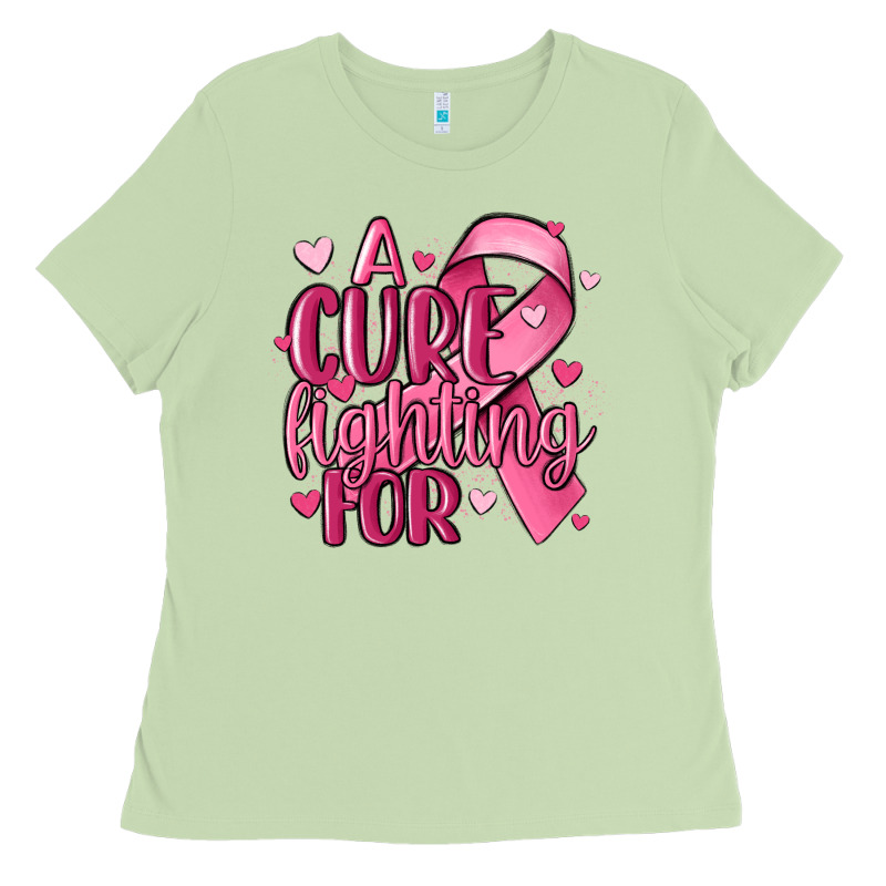 A Cure Fighting For Ladies Tee by MaliasSmallBusiness | Teevron