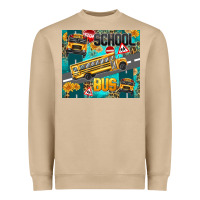 Mushroom school bus Heavyweight Sweatshirt - texasbilliewilder