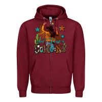 Burgundy can't tame a cowgirl Zipper Hoodie - OliviaCreatesArt